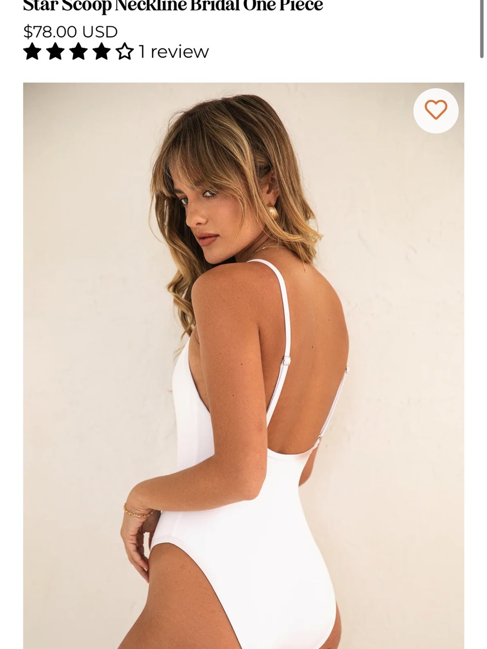 Dippin' Daisy's White Bridal One-Piece Swimsuit - Picture 2 of 5